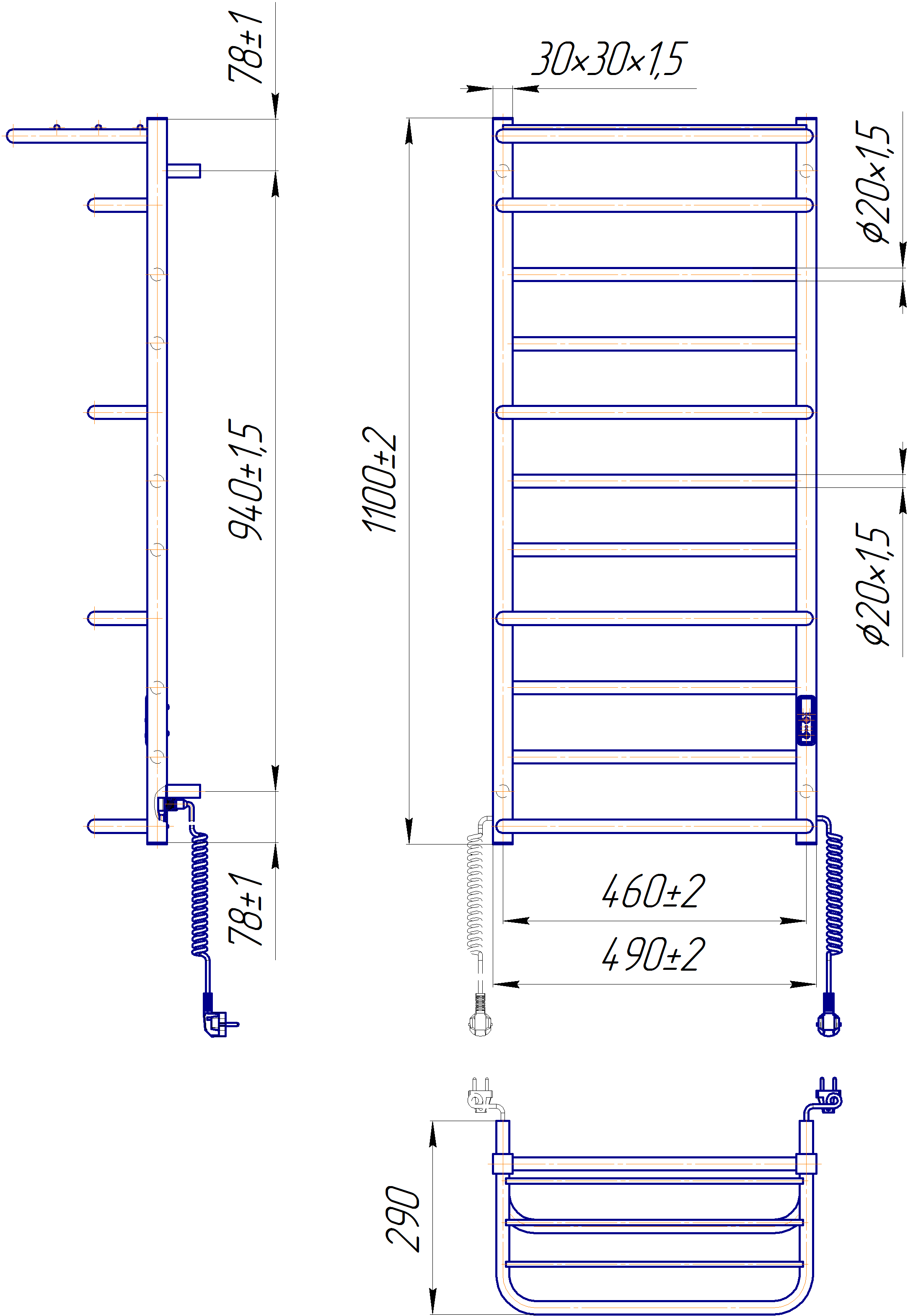 Mario Преміум Люксор-I 1100х500/290 TR К (2.3.6102.11.P)